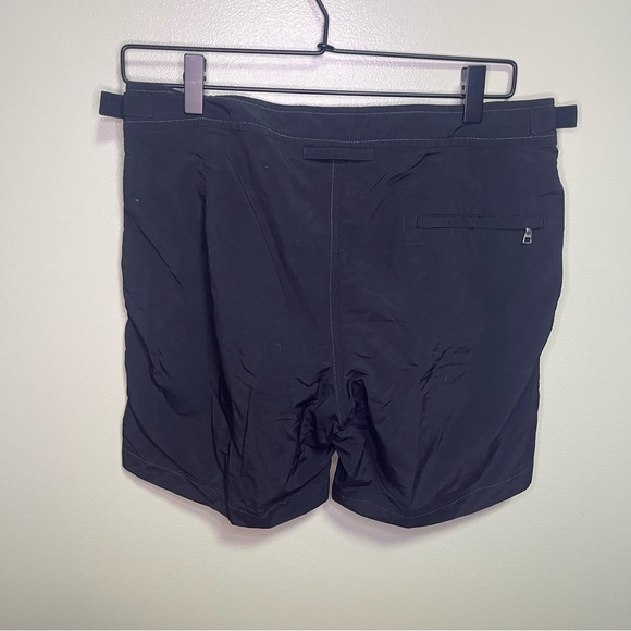Orlebar Brown Black OB Classic Bulldog Swim Shorts SZ 30 Pockets Adjustable - Picture 9 of 11